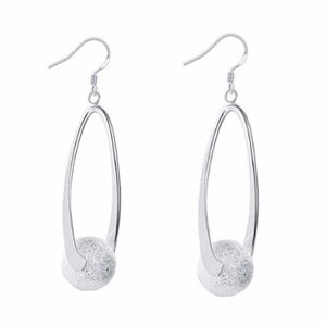 Sterling Silver filled Stardust Ball Drop Earrings